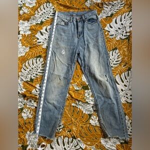 Casual denim jeans boot cut light weight